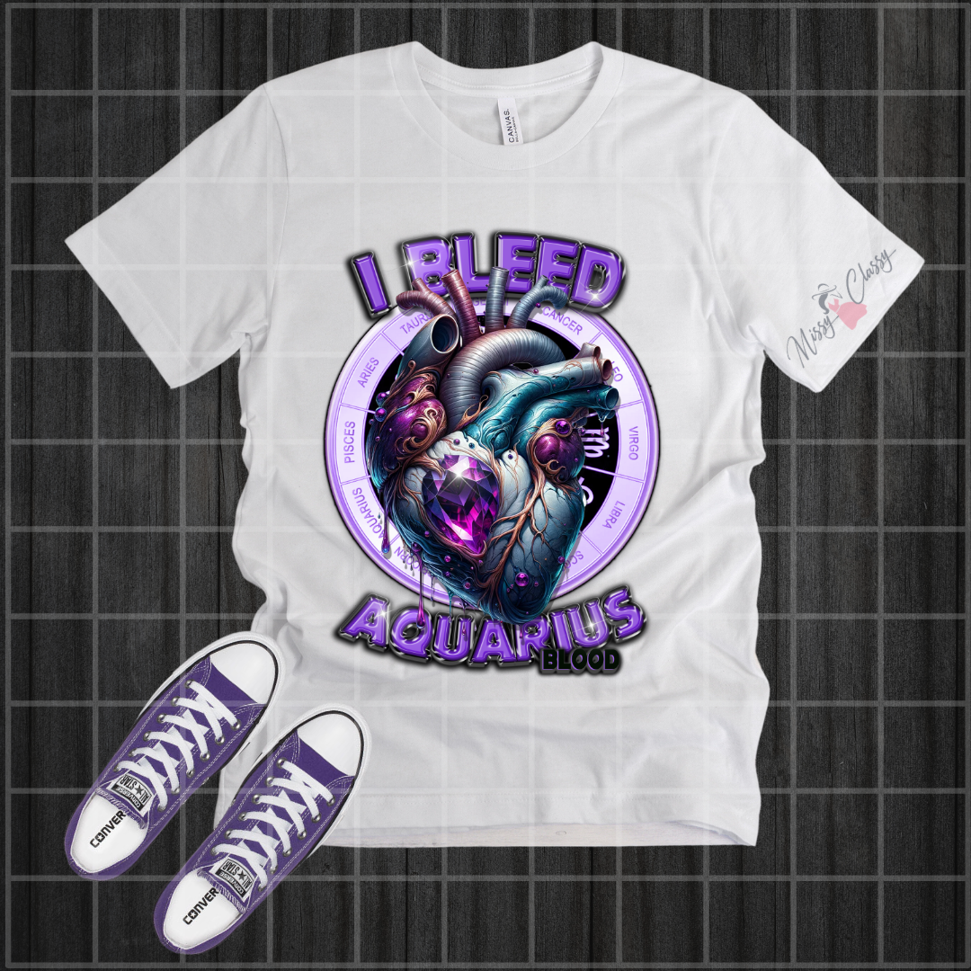 I Bleed Zodiac T Shirt