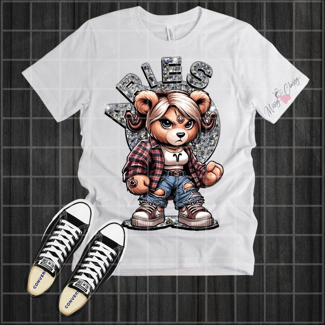 Ms. Savage Bear Zodiac T Shirt