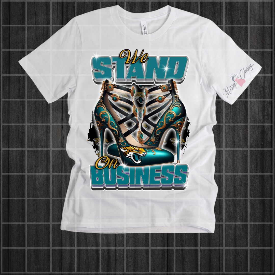 Standing On Business Football T Shirt