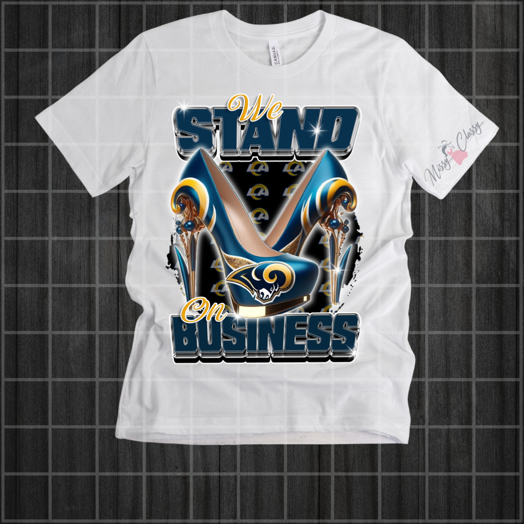 Standing On Business Football T Shirt