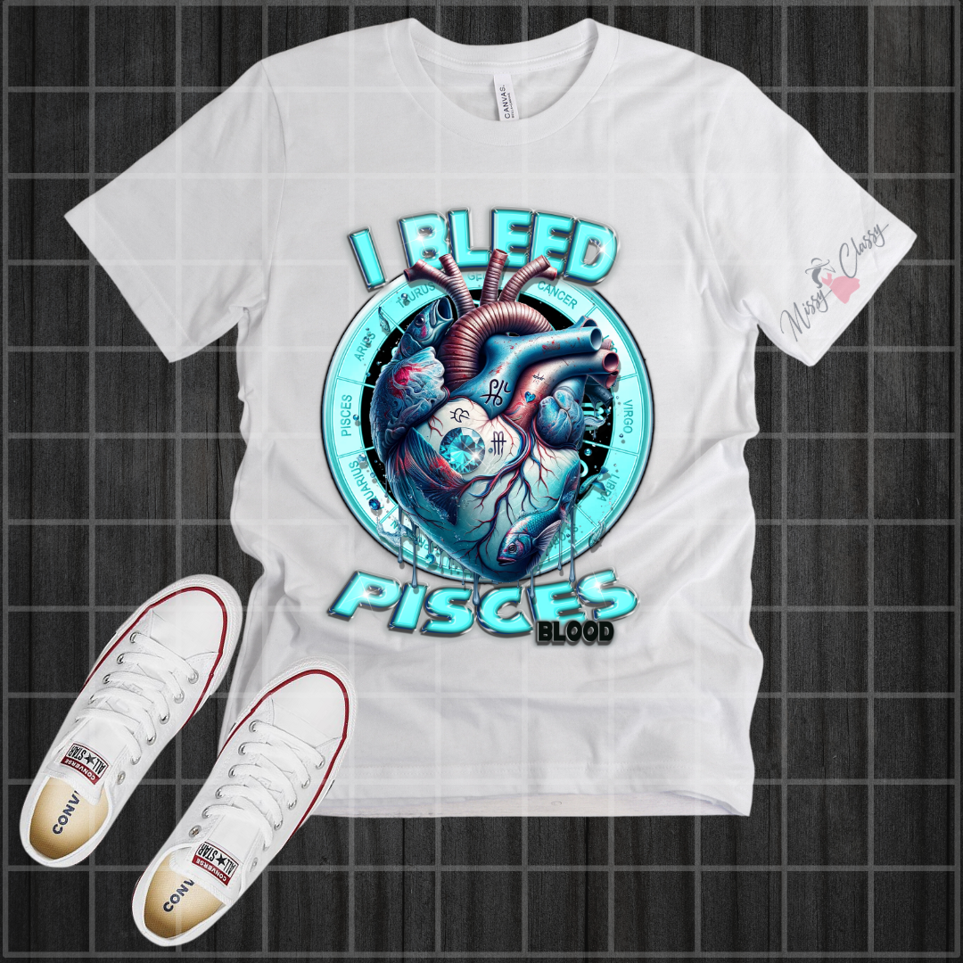 I Bleed Zodiac T Shirt