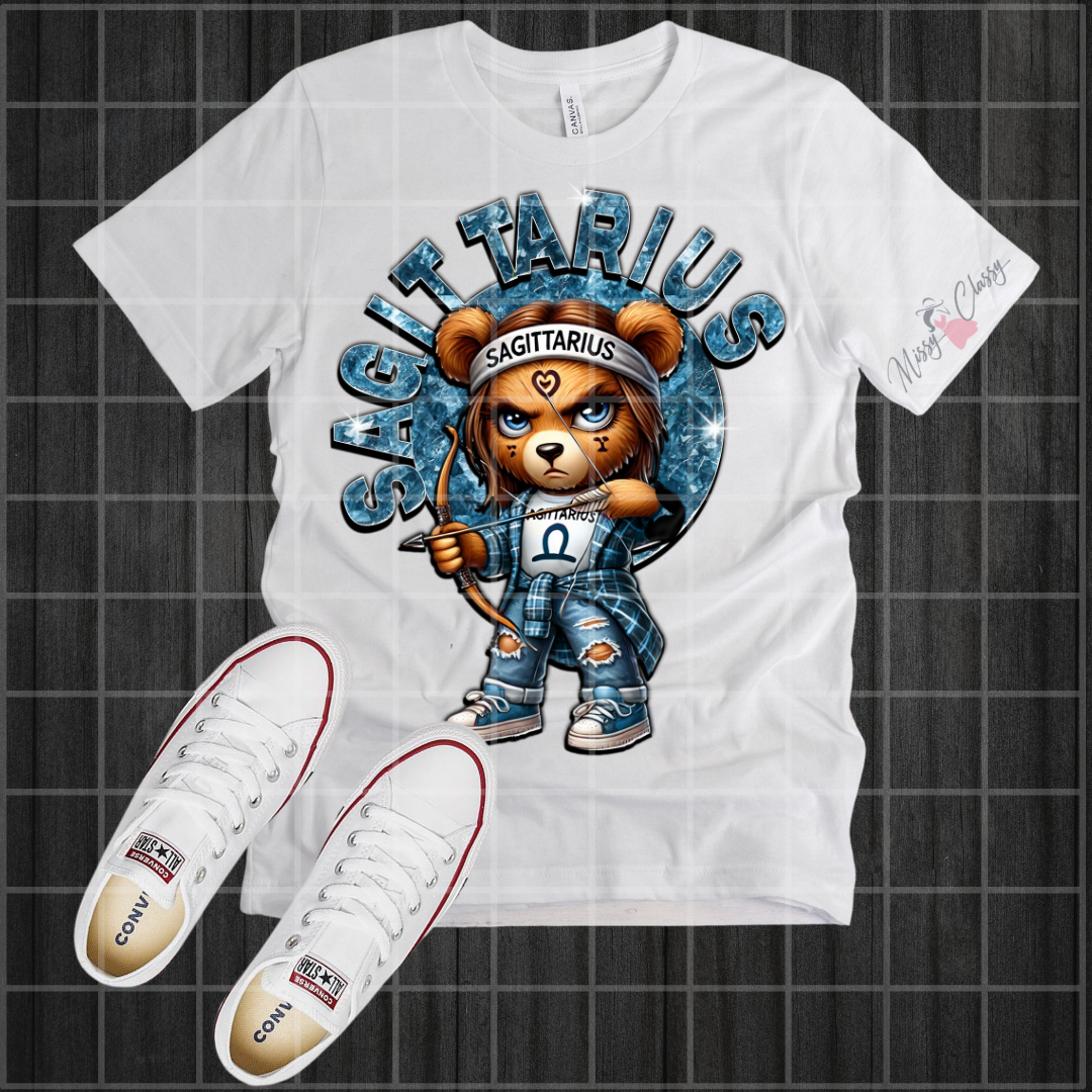 Ms. Savage Bear Zodiac T Shirt