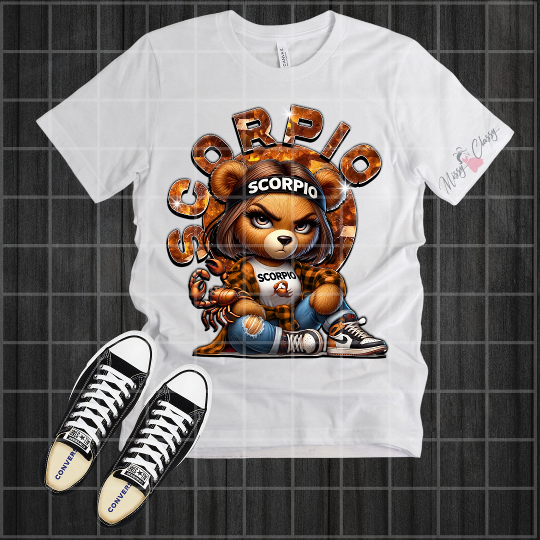 Ms. Savage Bear Zodiac T Shirt