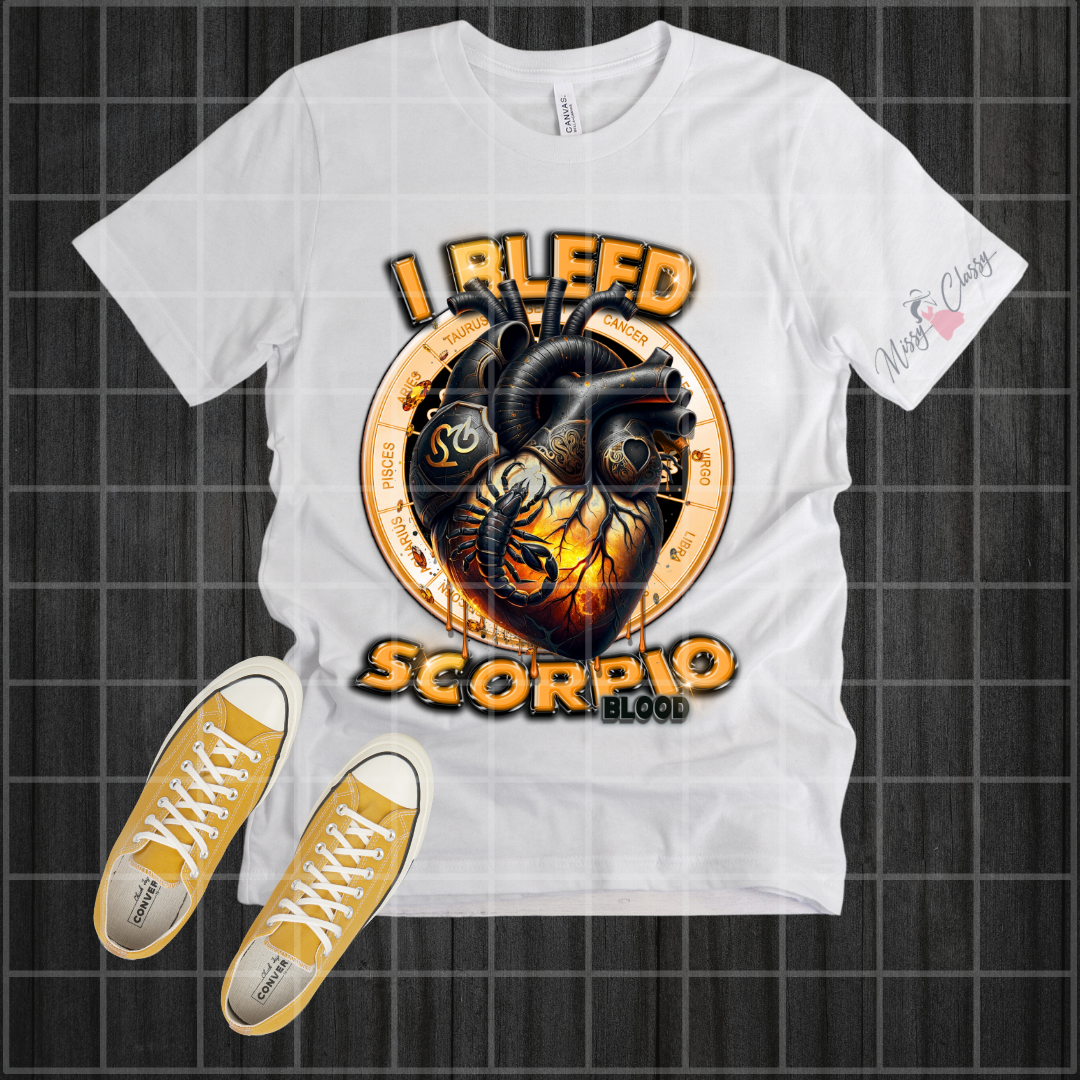 I Bleed Zodiac T Shirt